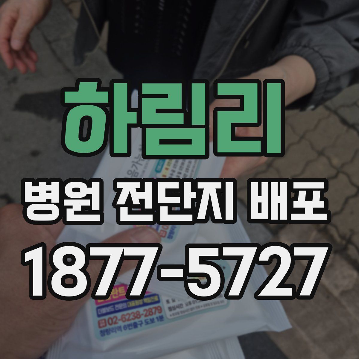 하림리 병원 전단지 배포