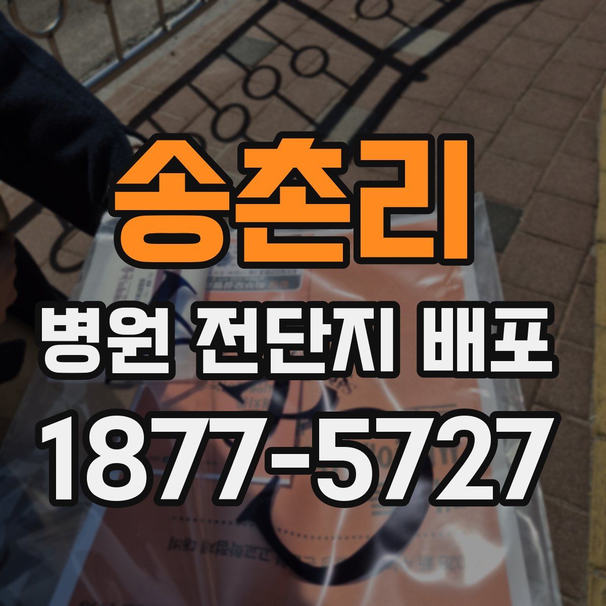 송촌리 병원 전단지 배포