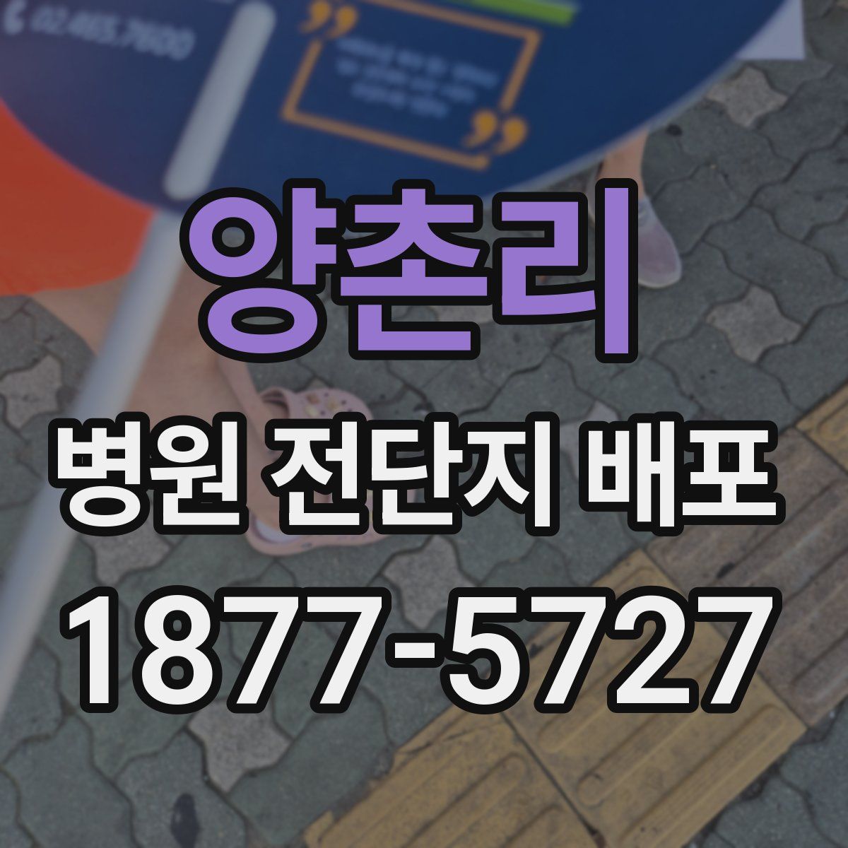 양촌리 병원 전단지 배포