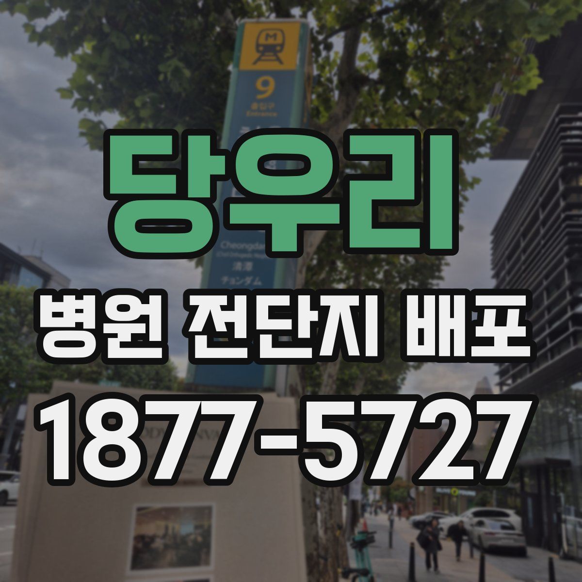 당우리 병원 전단지 배포
