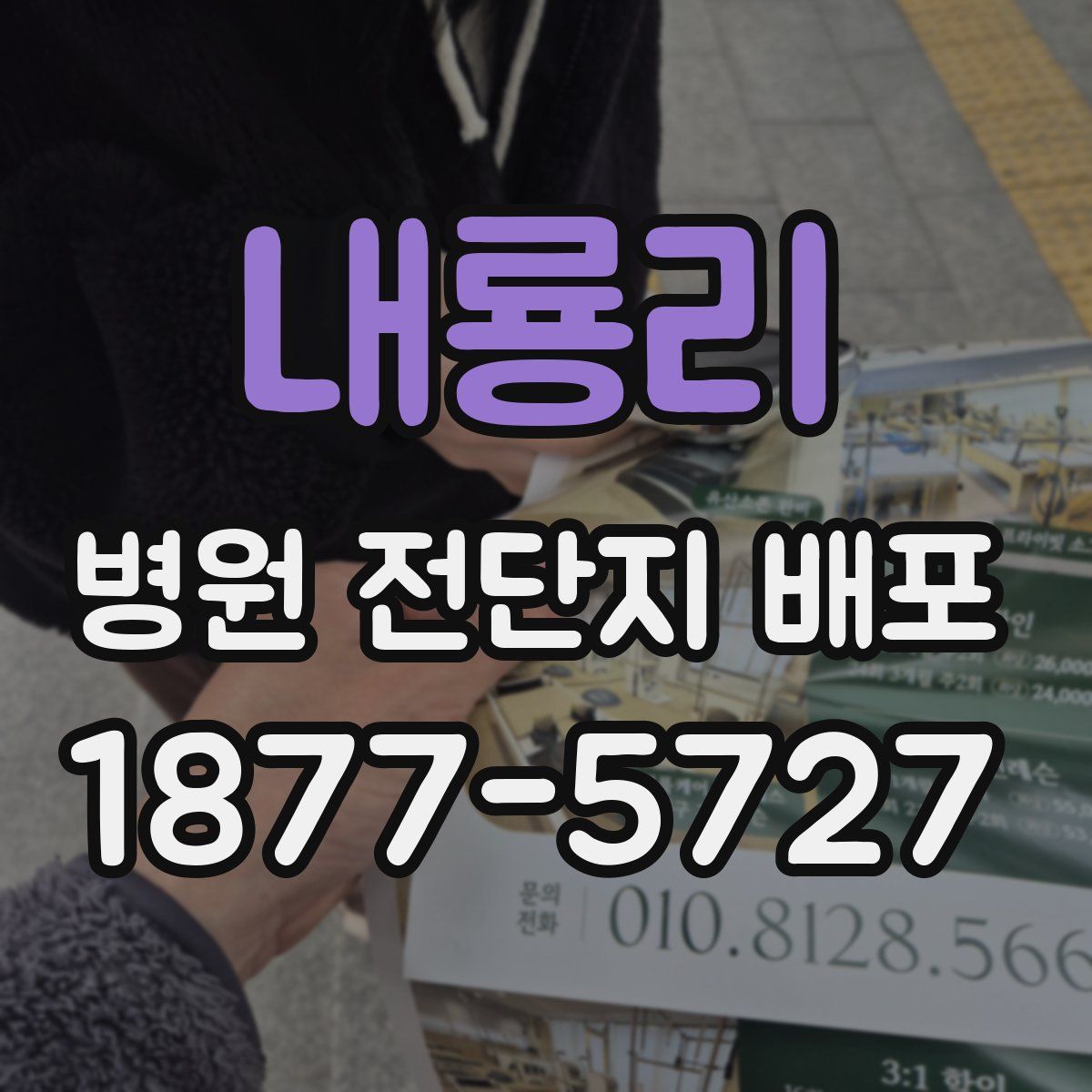 내룡리 병원 전단지 배포