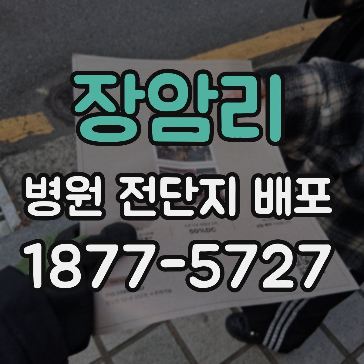장암리 병원 전단지 배포
