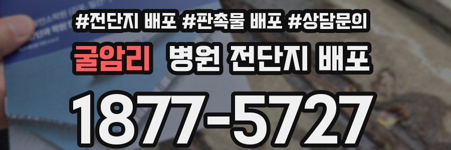 굴암리 병원 전단지 배포
