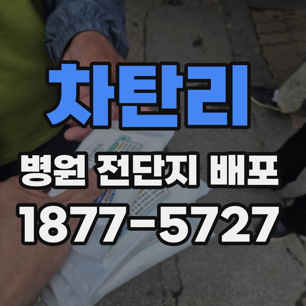 차탄리 병원 전단지 배포