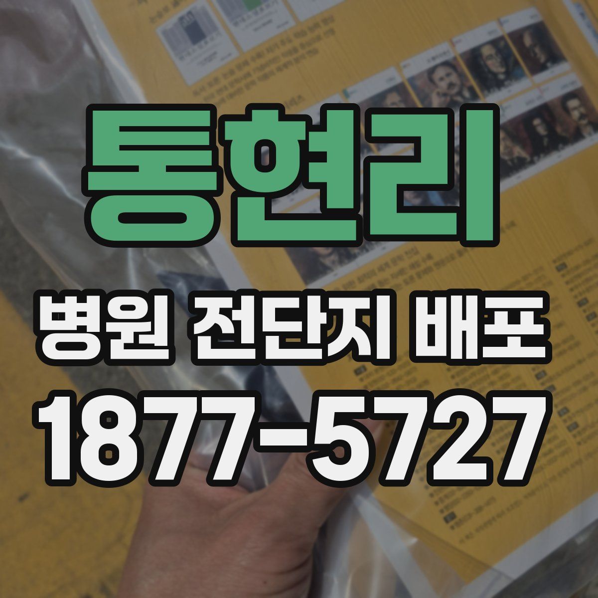 통현리 병원 전단지 배포