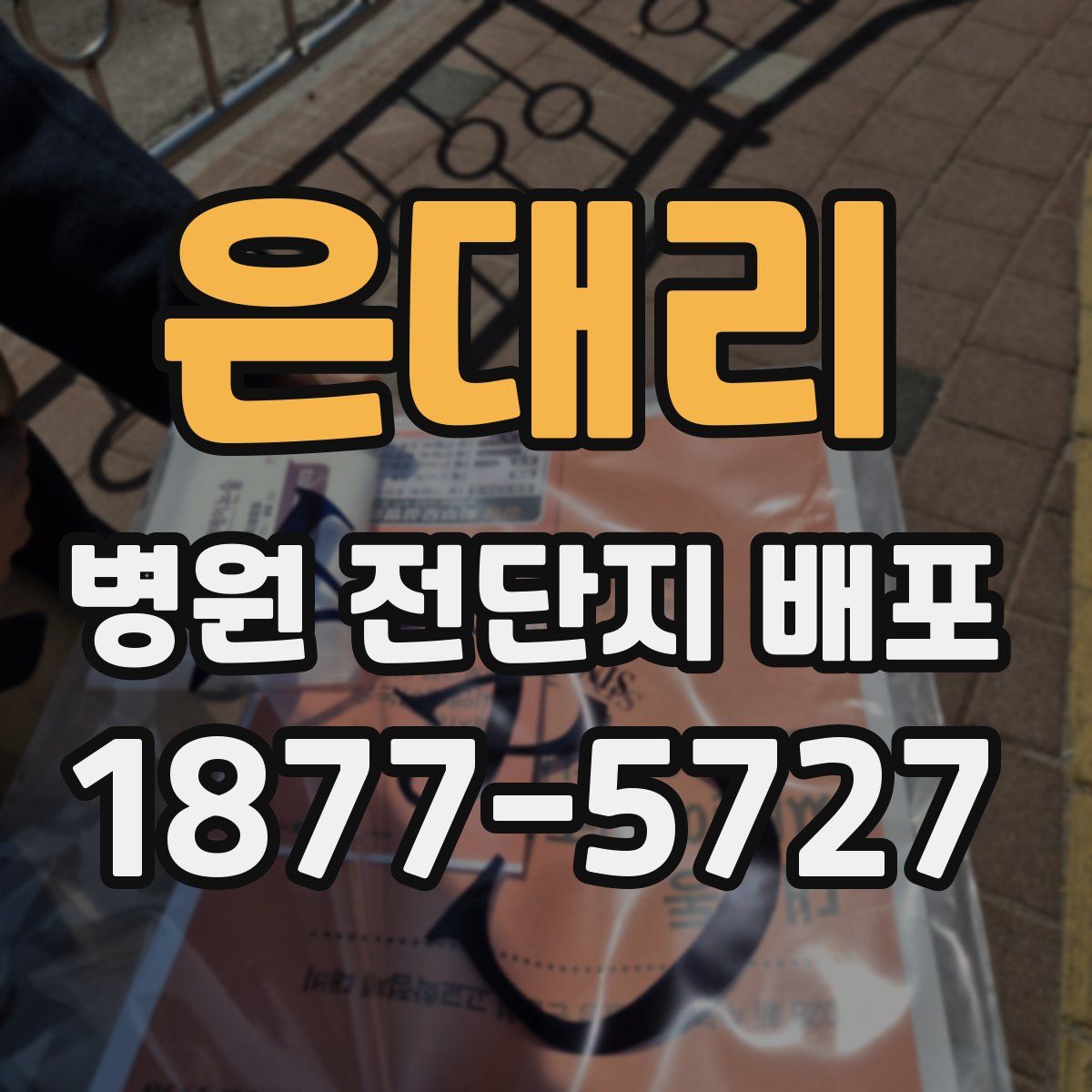 은대리 병원 전단지 배포