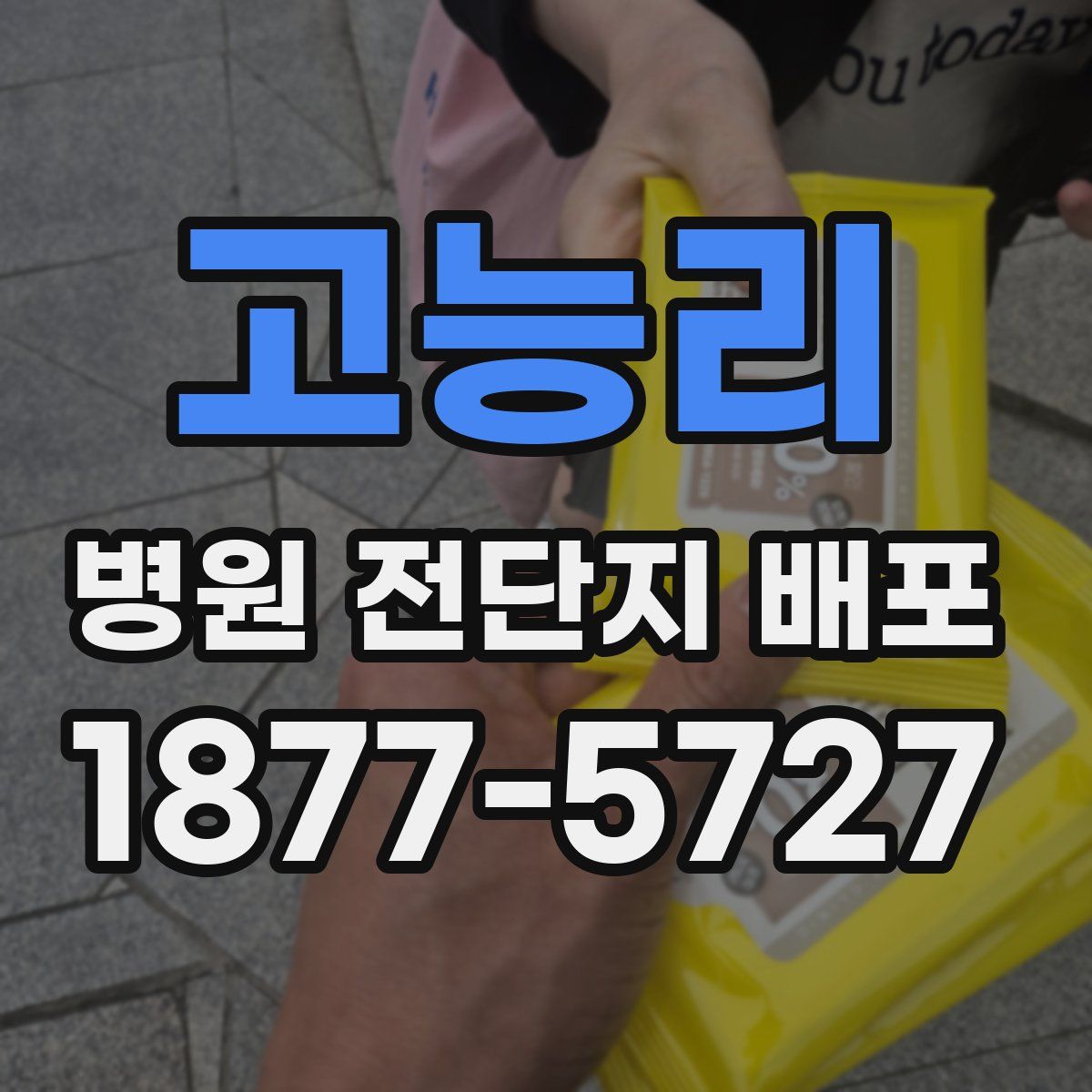 고능리 병원 전단지 배포