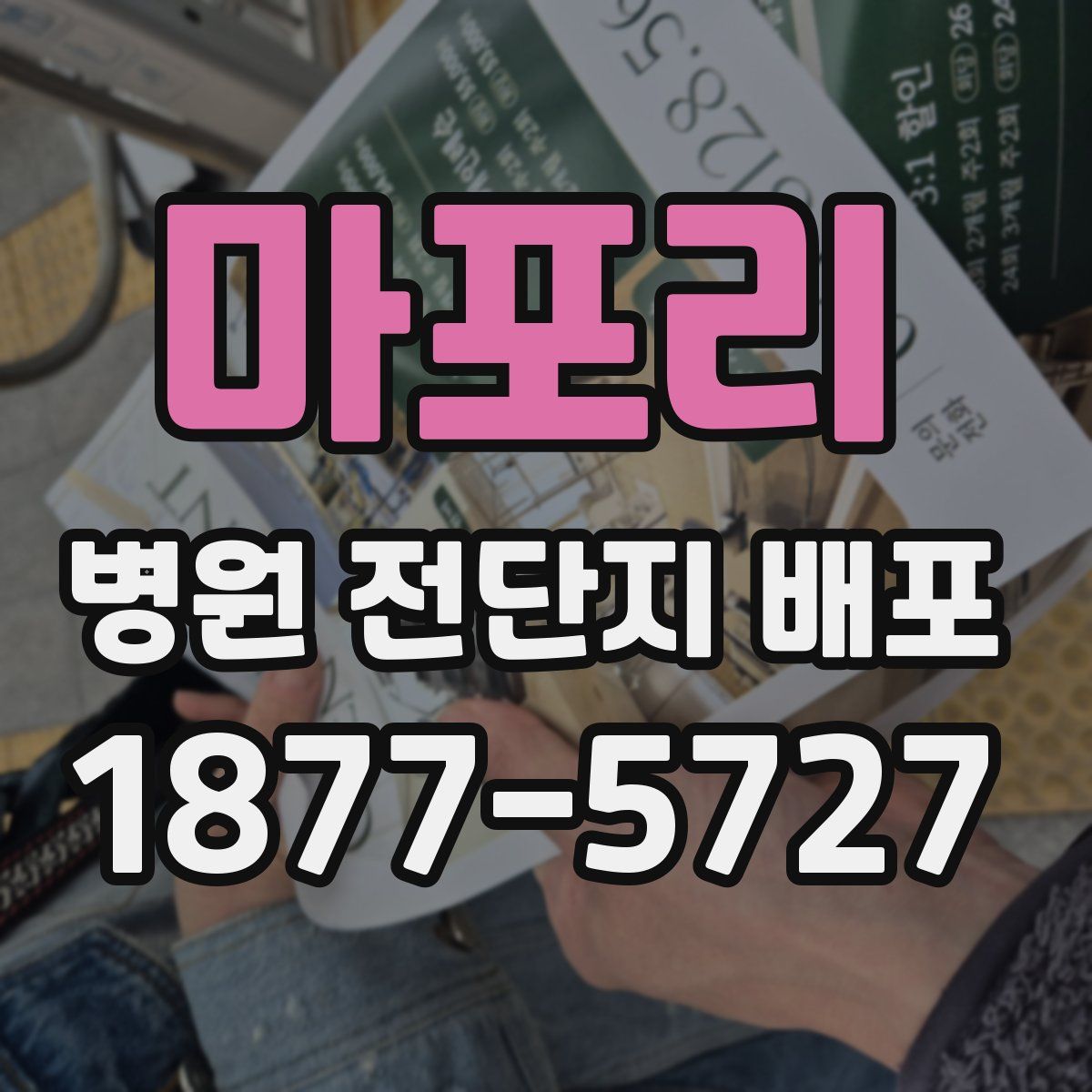 마포리 병원 전단지 배포