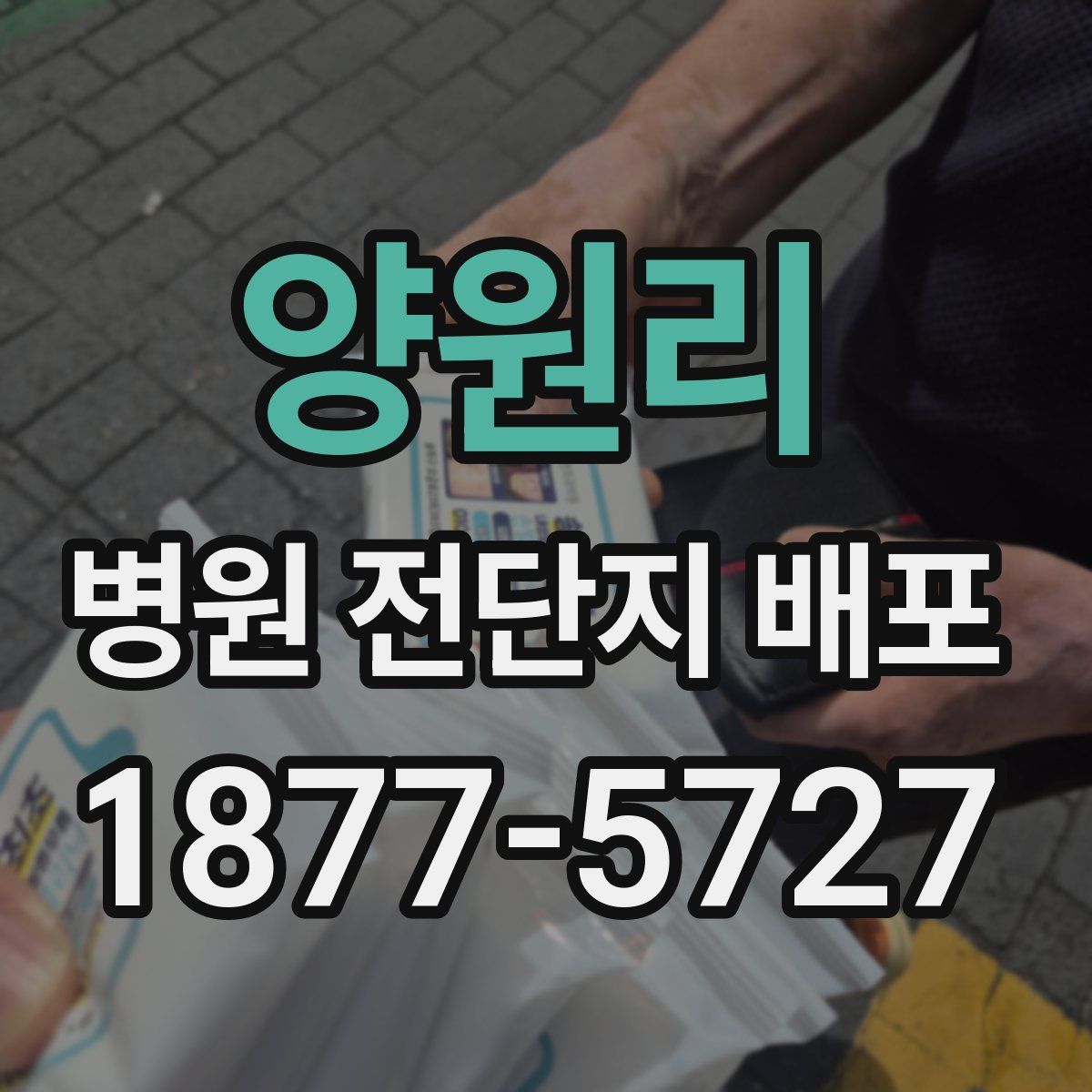 양원리 병원 전단지 배포