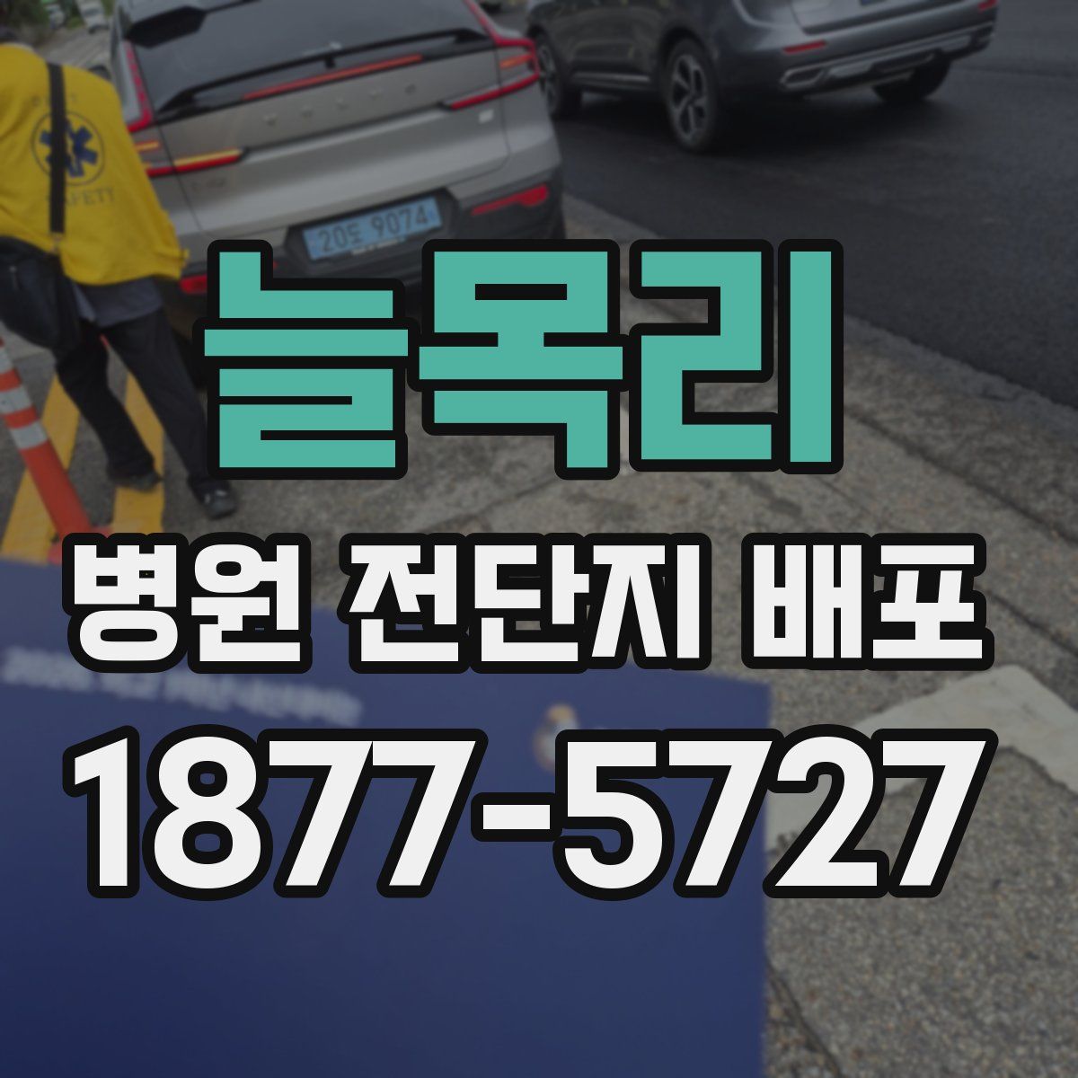늘목리 병원 전단지 배포