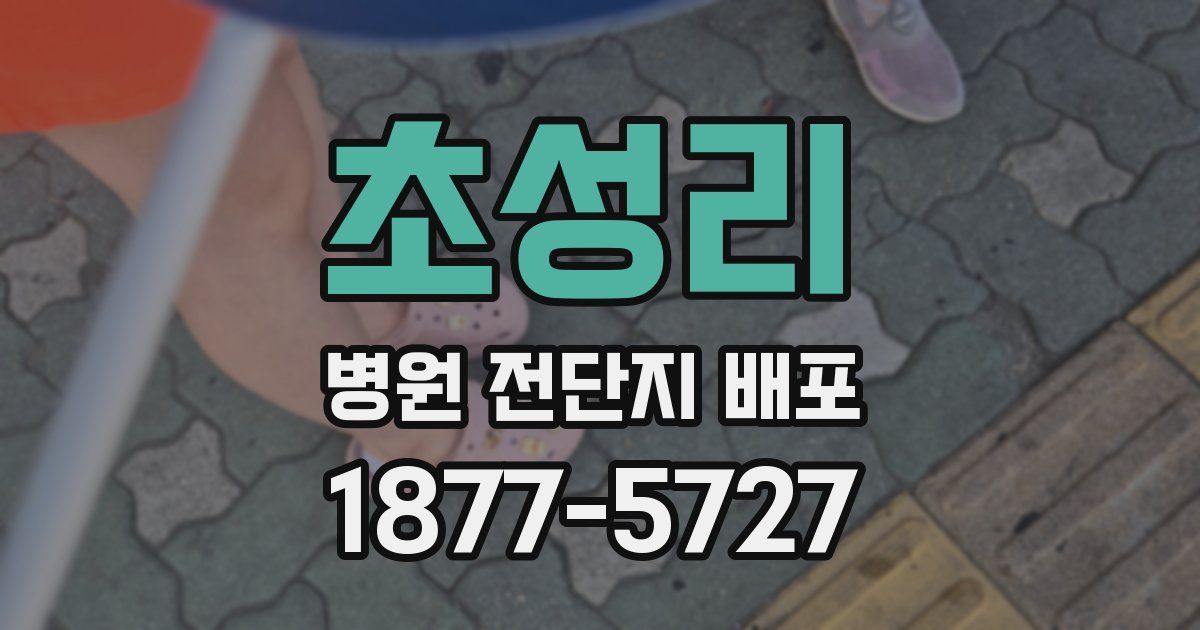 초성리 병원 전단지 배포