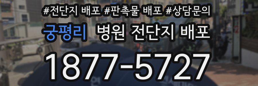 궁평리 병원 전단지 배포
