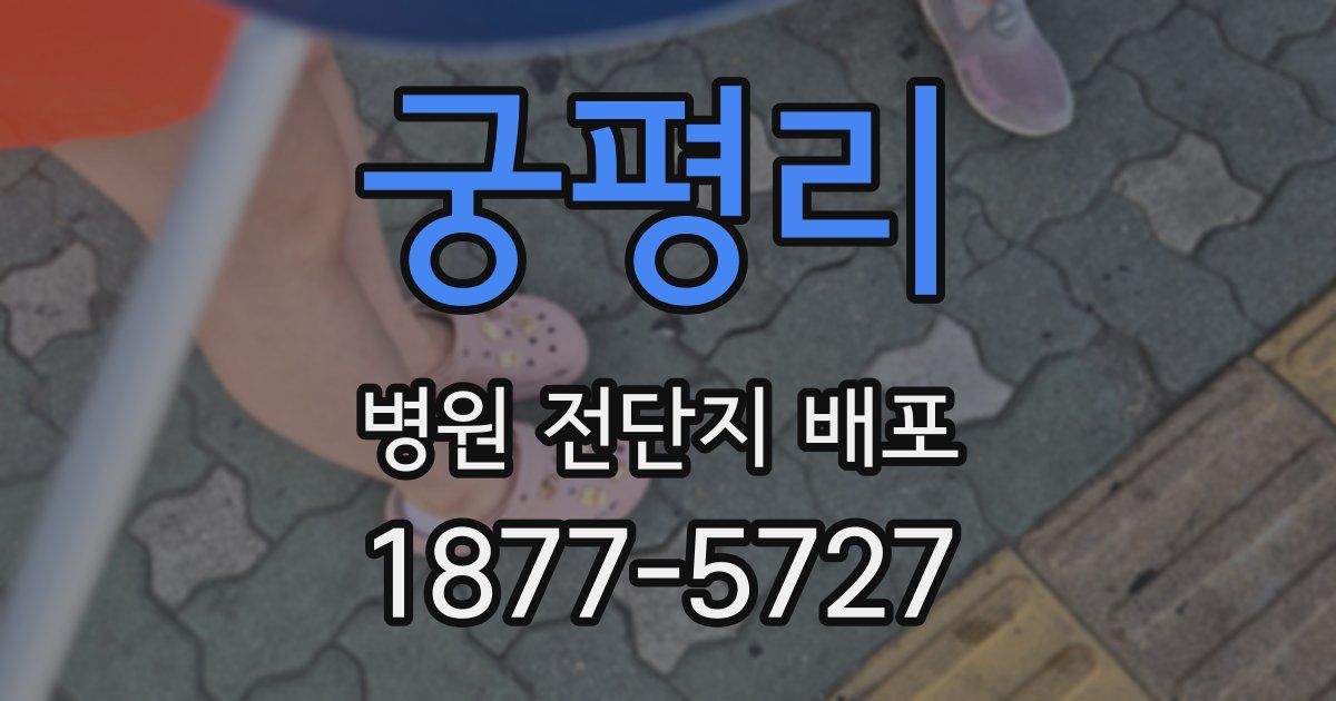 궁평리 병원 전단지 배포