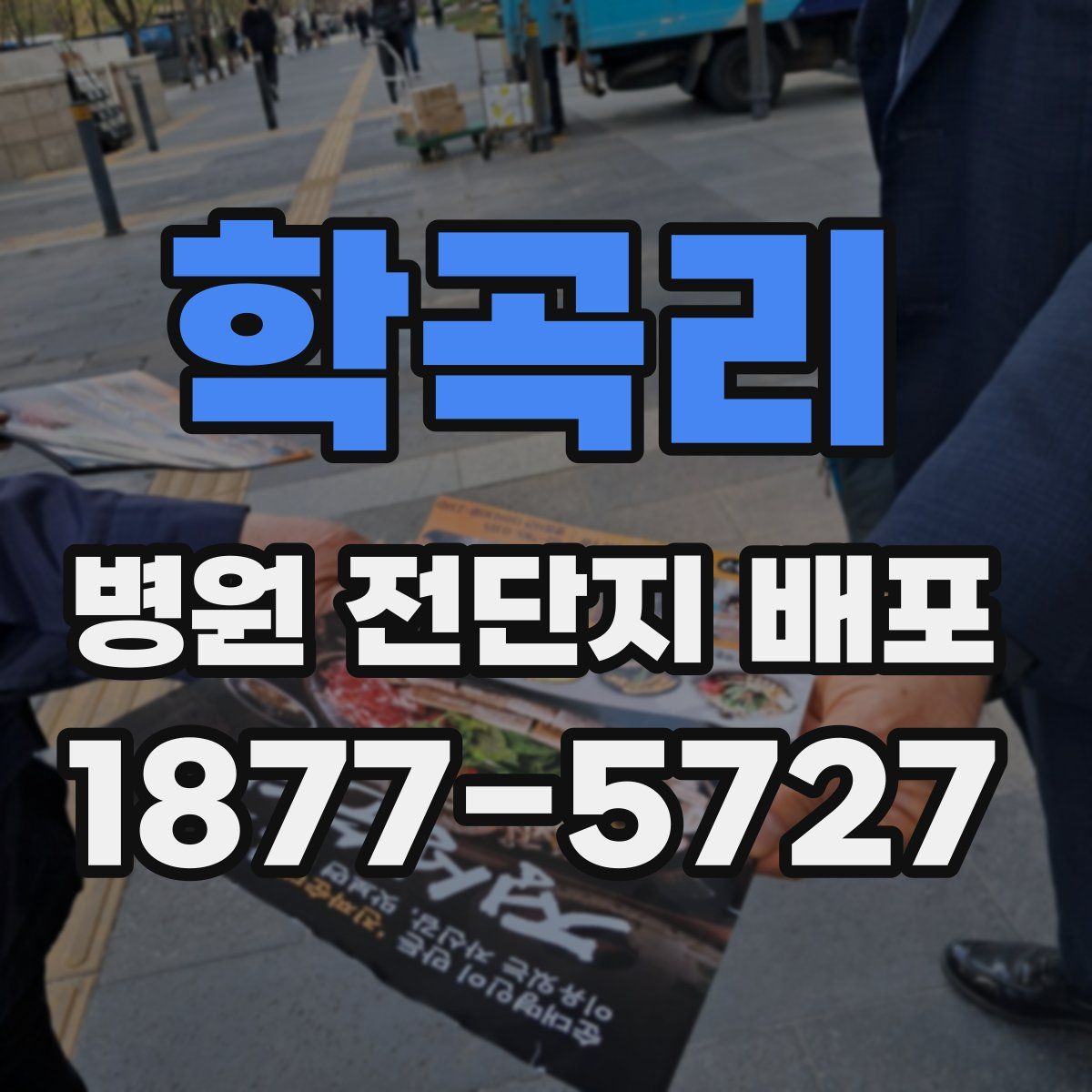 학곡리 병원 전단지 배포