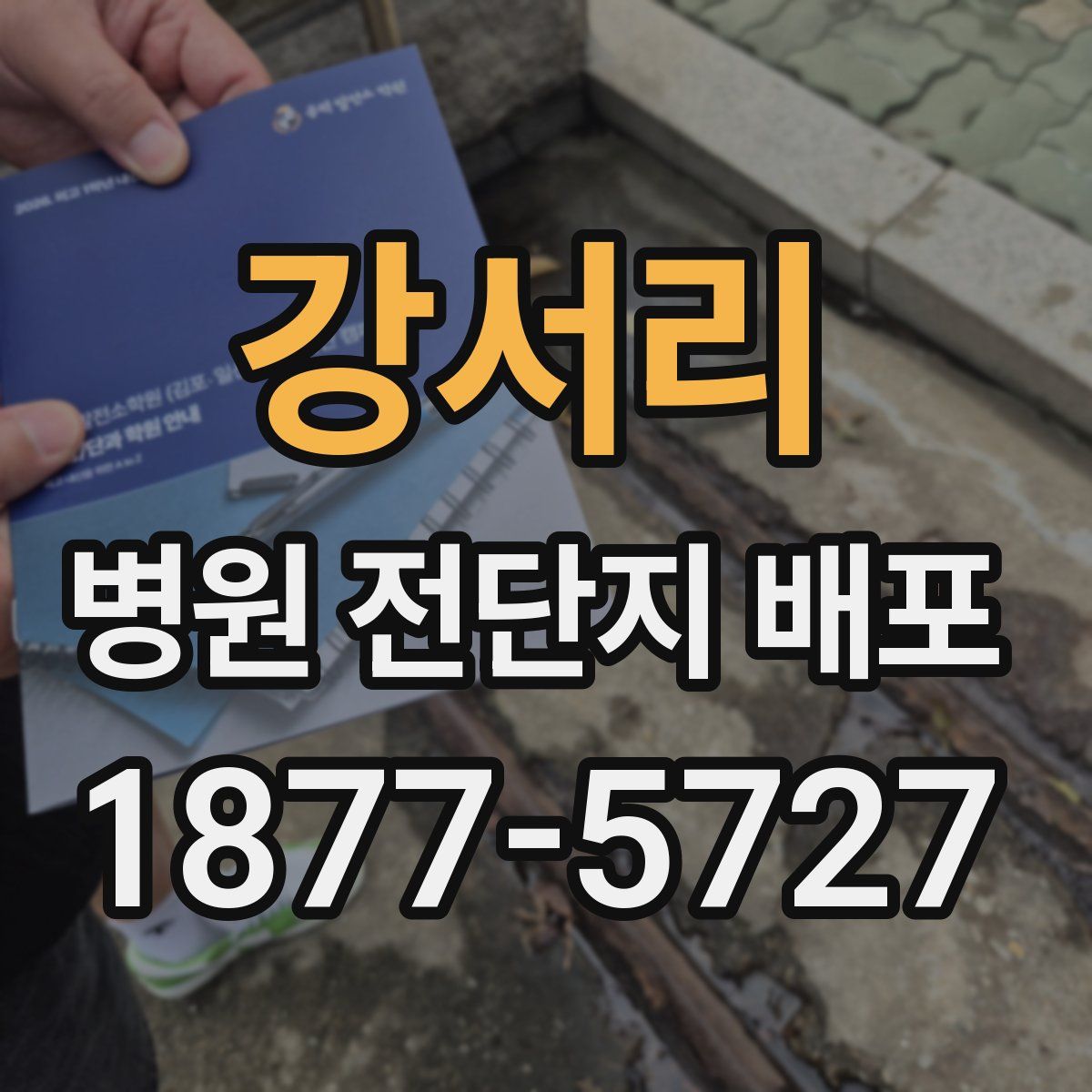 강서리 병원 전단지 배포
