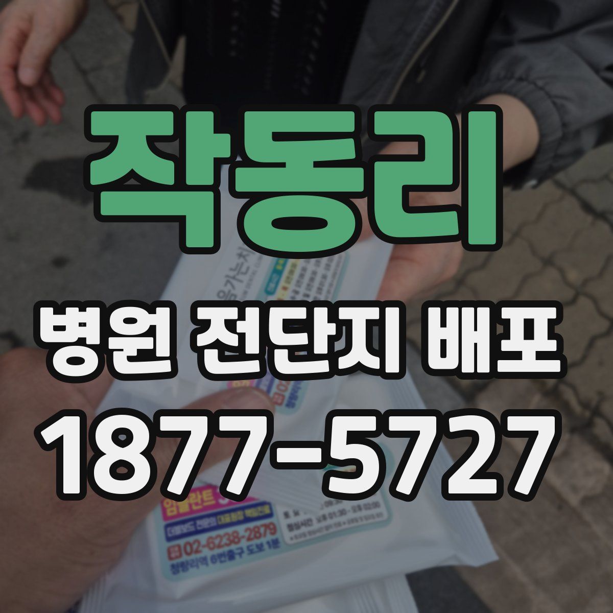 작동리 병원 전단지 배포