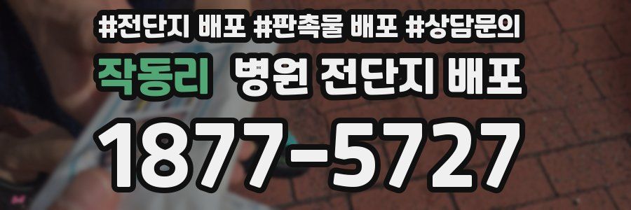작동리 병원 전단지 배포