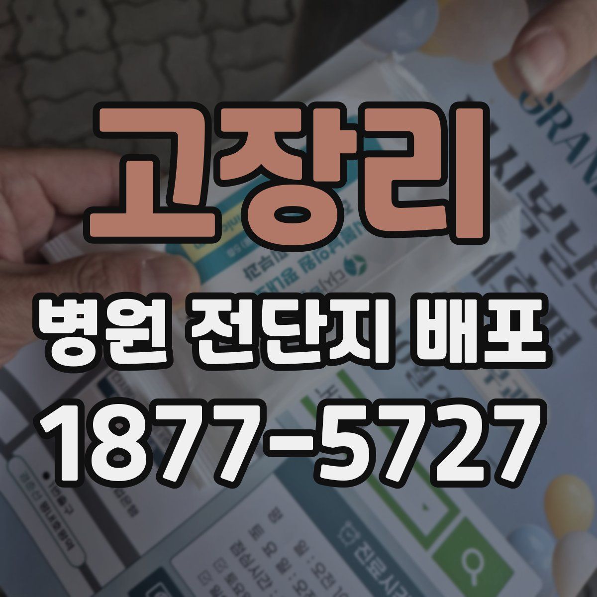 고장리 병원 전단지 배포