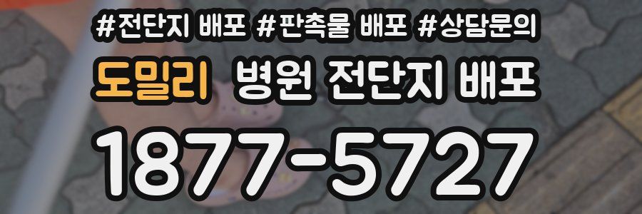 도밀리 병원 전단지 배포