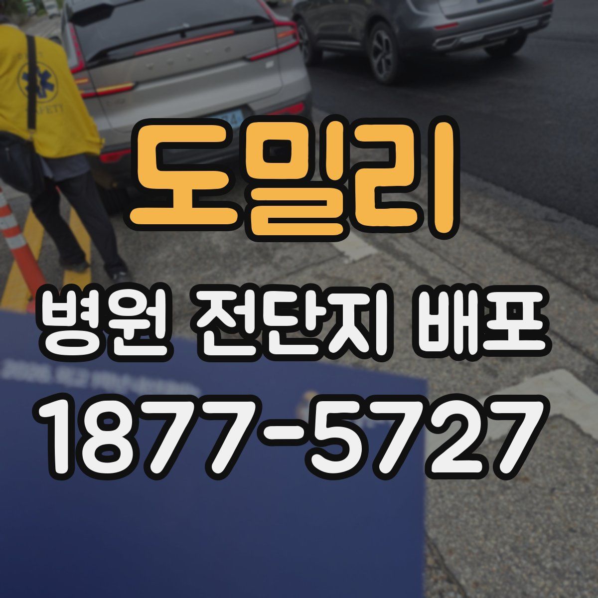 도밀리 병원 전단지 배포