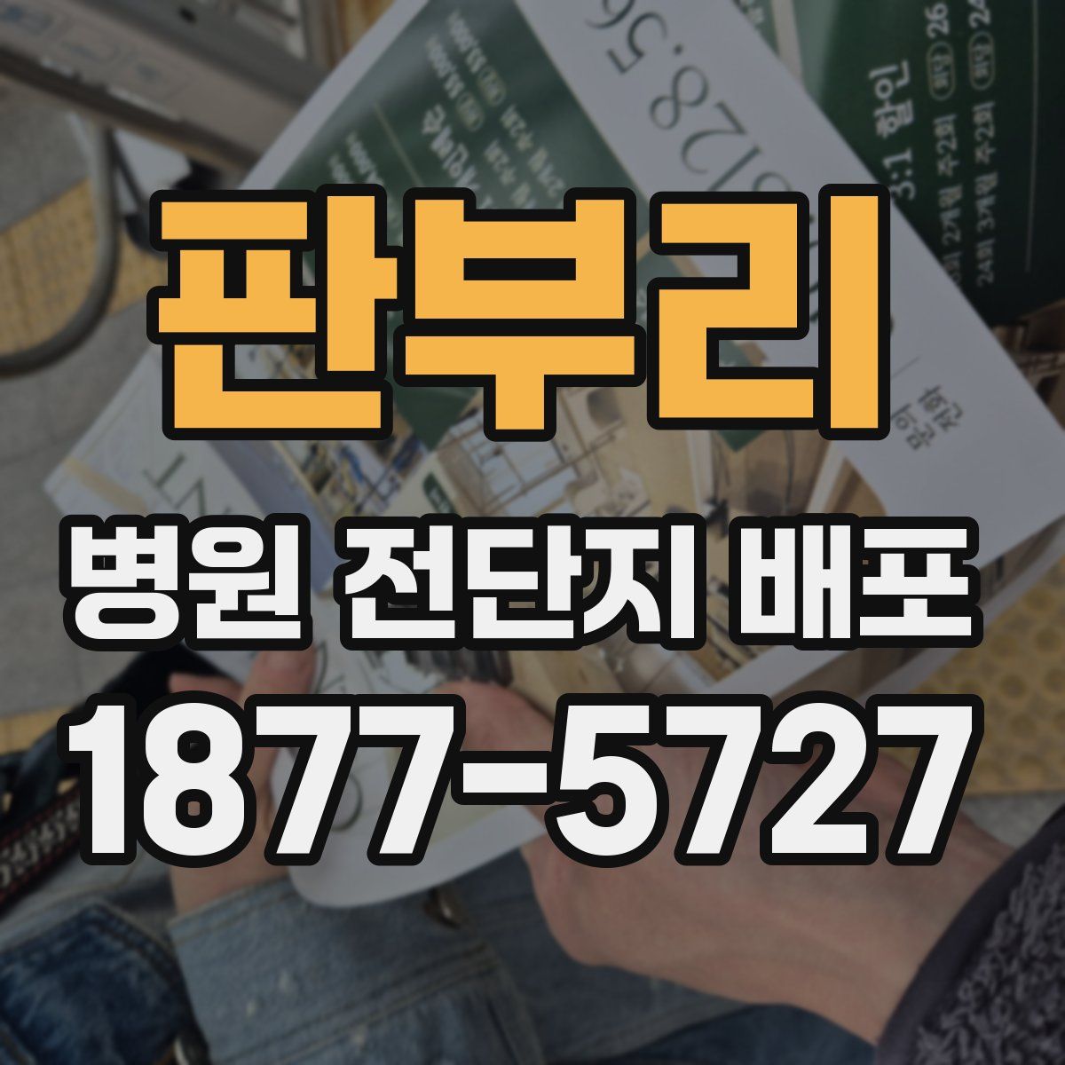 판부리 병원 전단지 배포