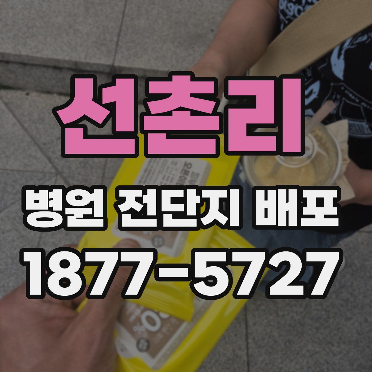 선촌리 병원 전단지 배포