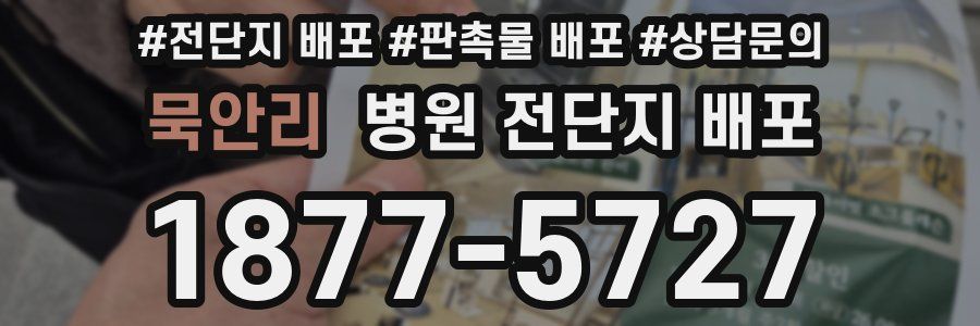 묵안리 병원 전단지 배포