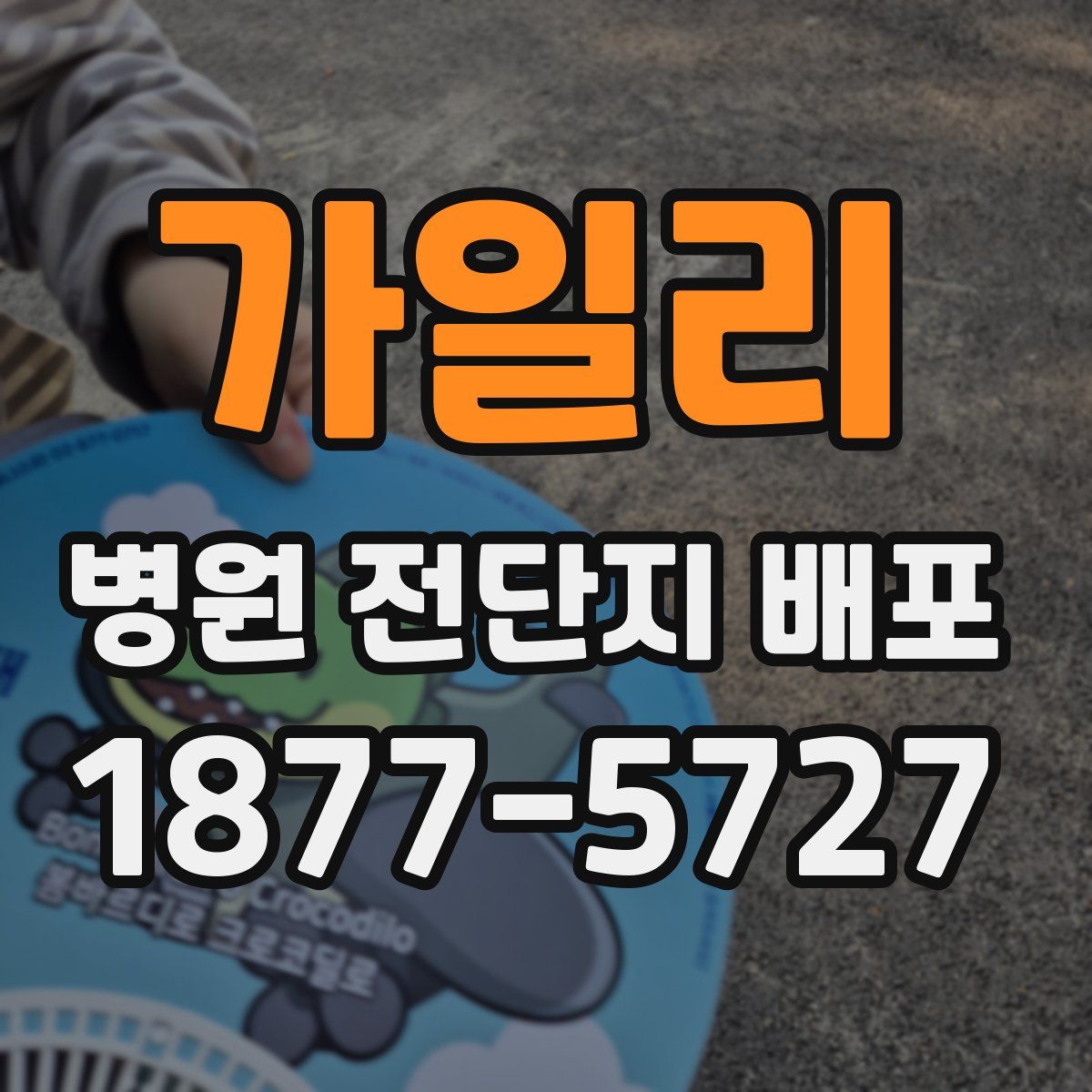 가일리 병원 전단지 배포