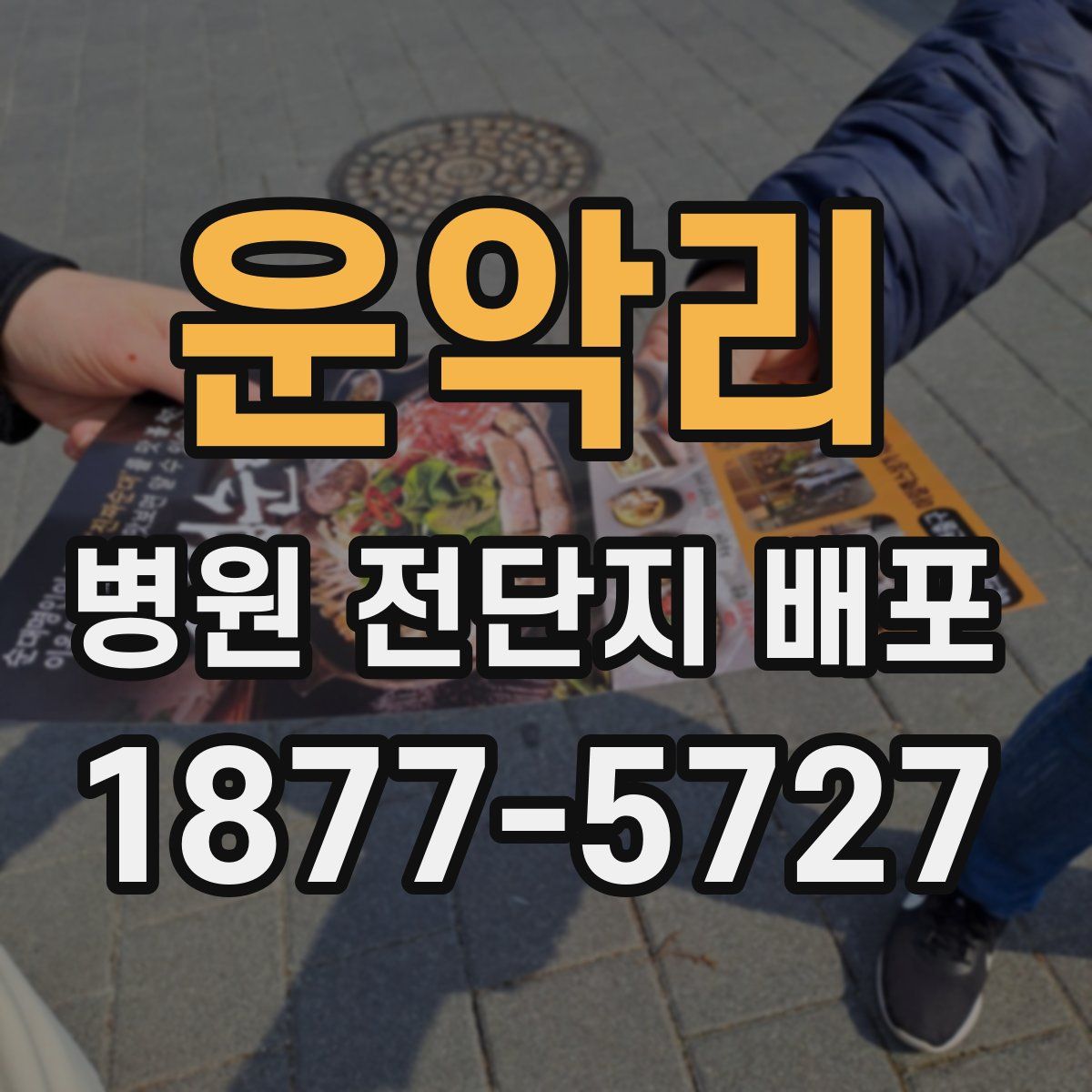 운악리 병원 전단지 배포