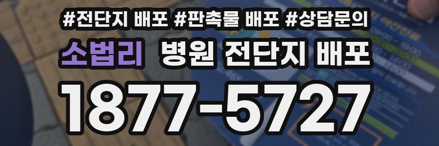 소법리 병원 전단지 배포