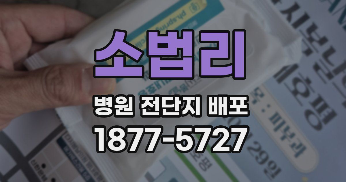 소법리 병원 전단지 배포