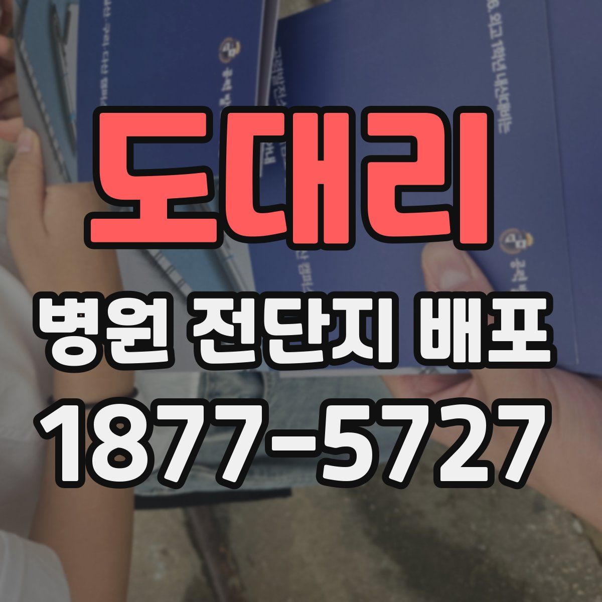 도대리 병원 전단지 배포