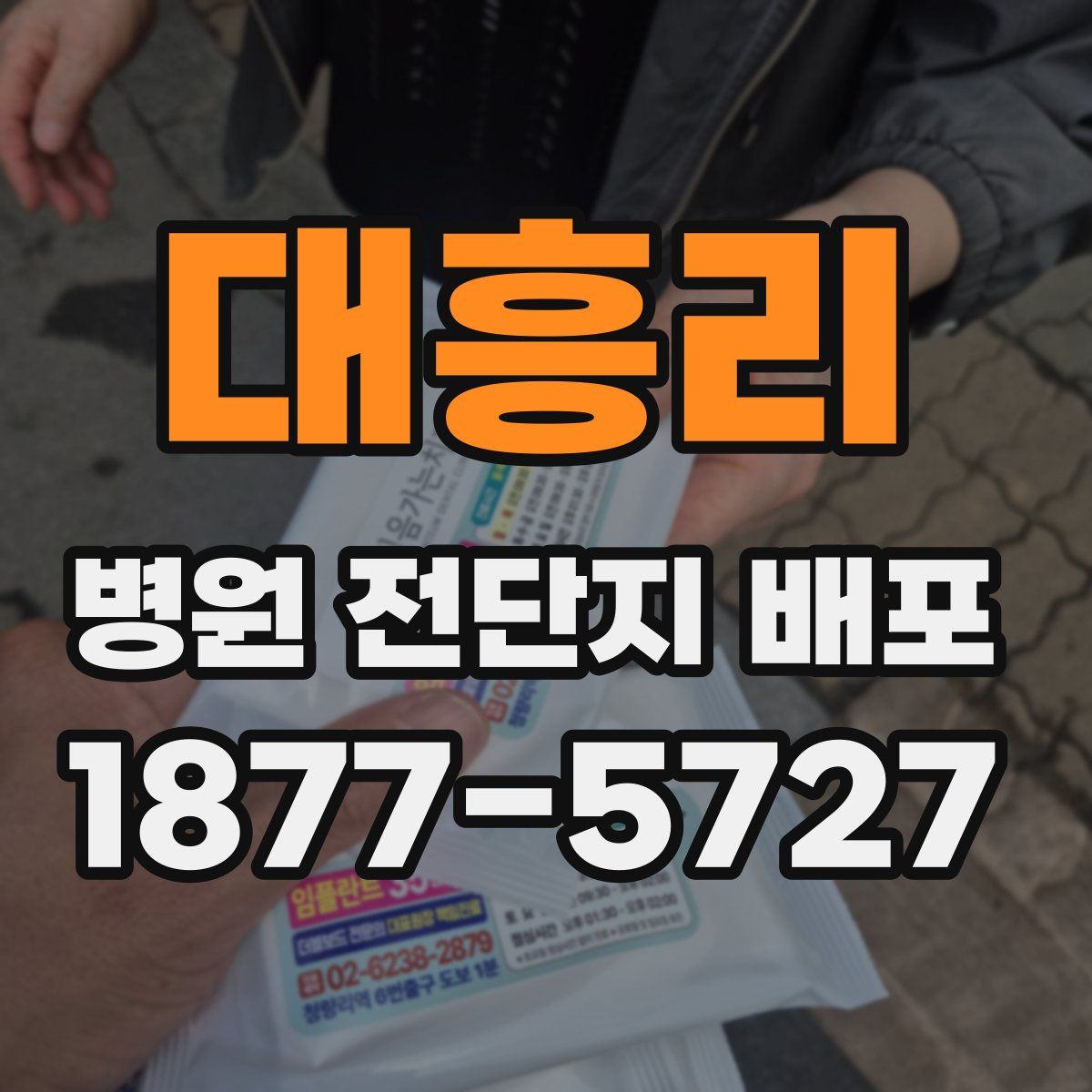 대흥리 병원 전단지 배포
