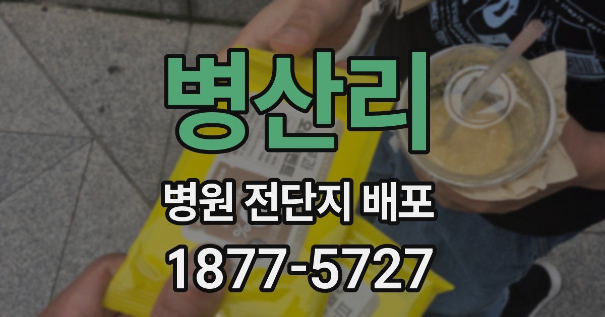 병산리 병원 전단지 배포