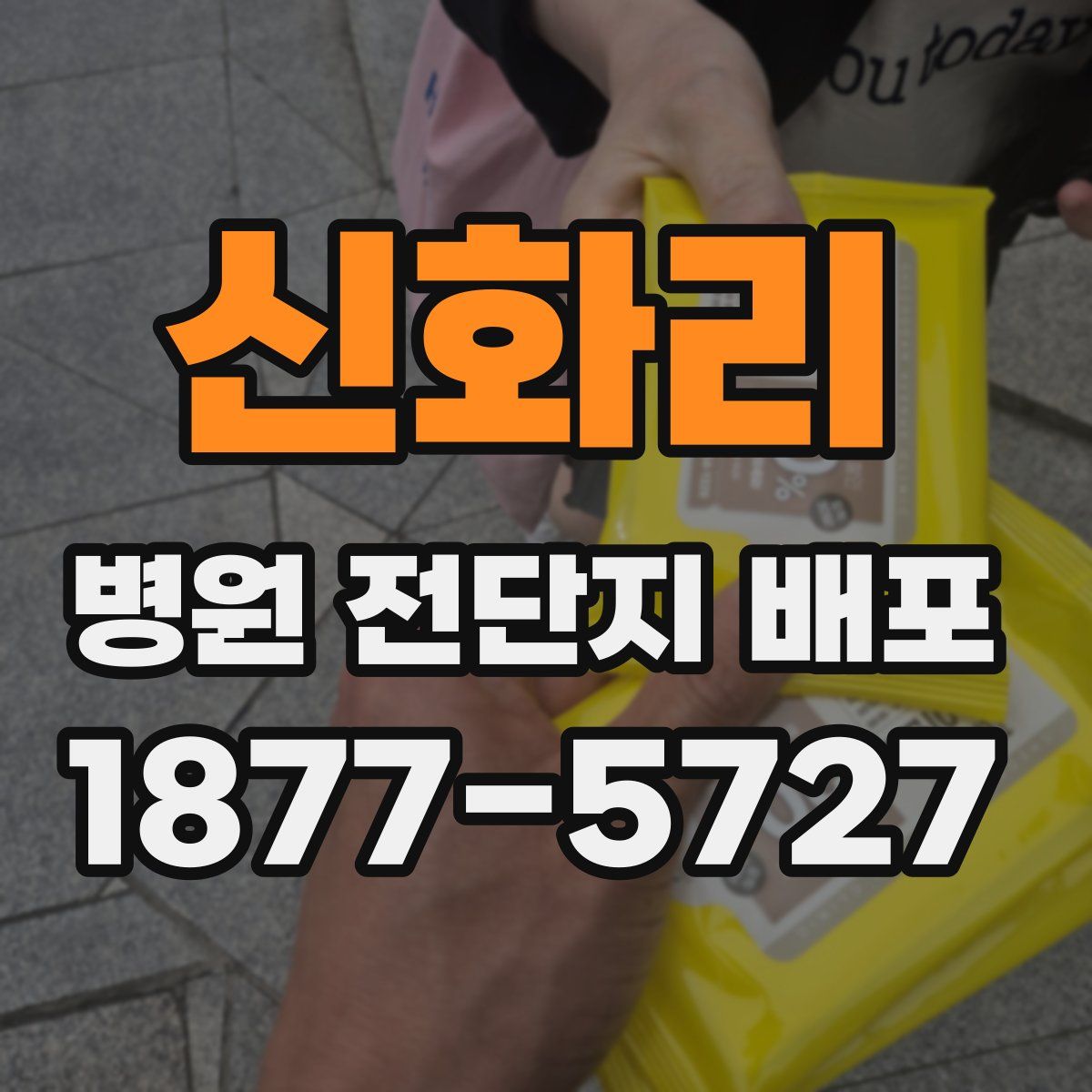 신화리 병원 전단지 배포