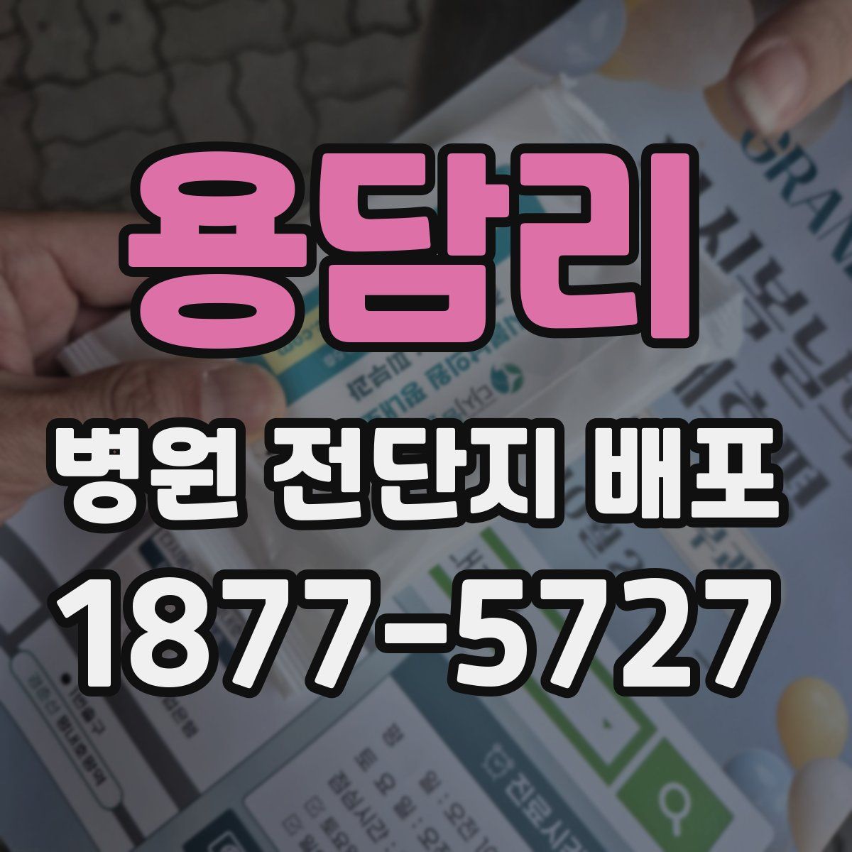 용담리 병원 전단지 배포
