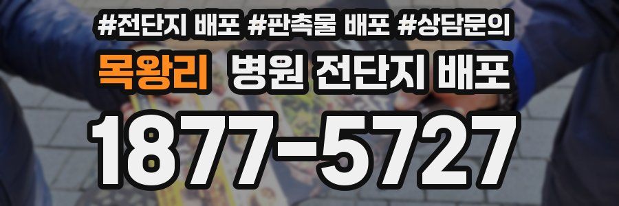 목왕리 병원 전단지 배포