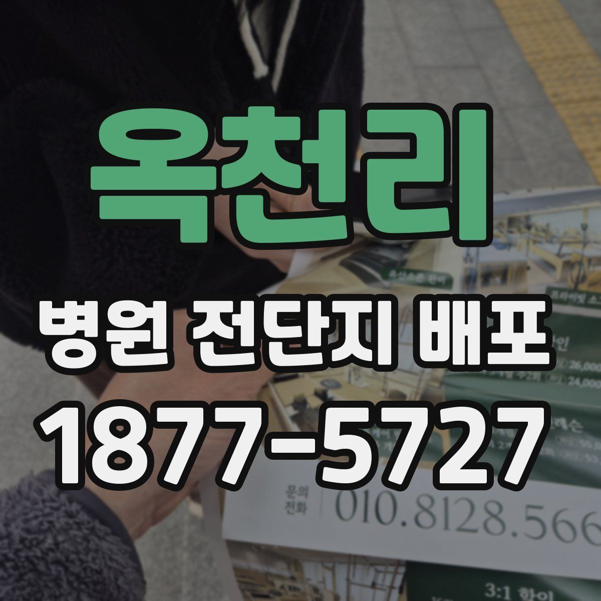 옥천리 병원 전단지 배포