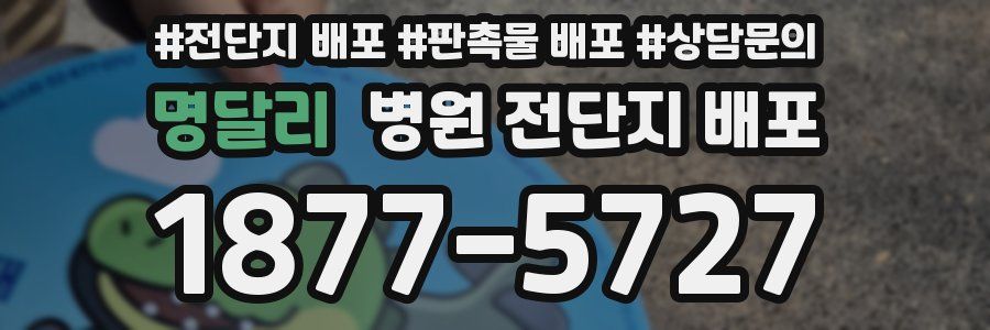 명달리 병원 전단지 배포