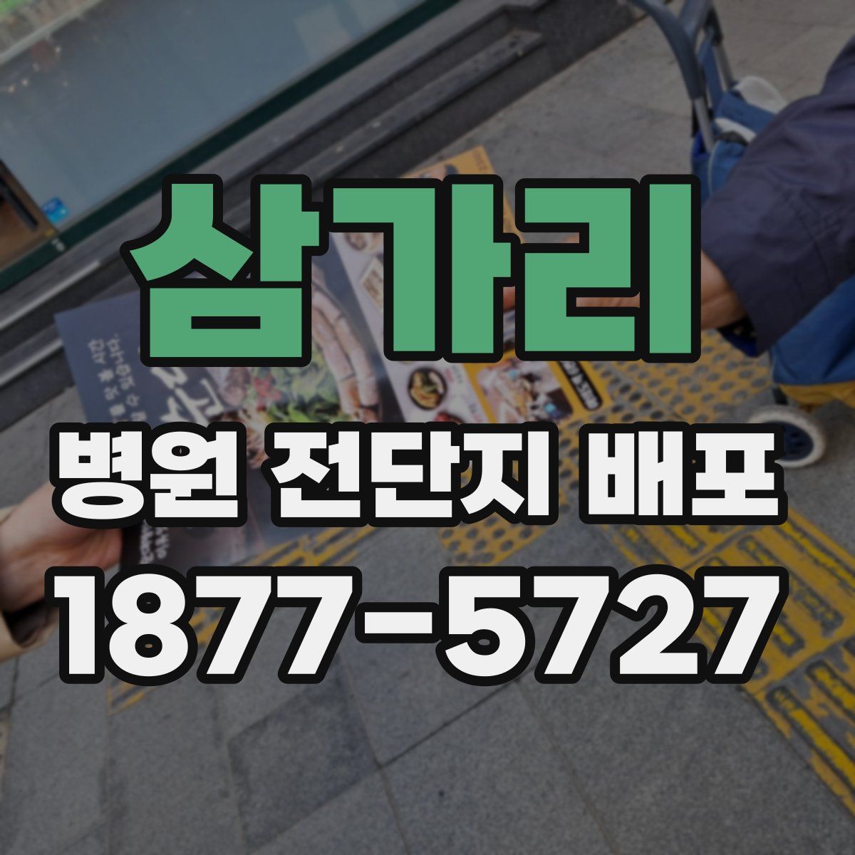 삼가리 병원 전단지 배포