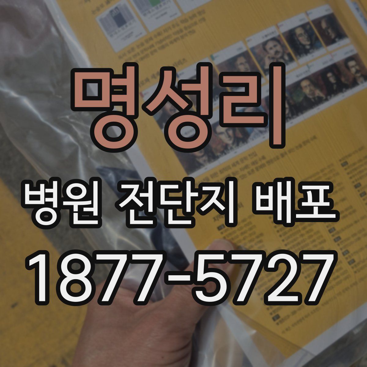 명성리 병원 전단지 배포