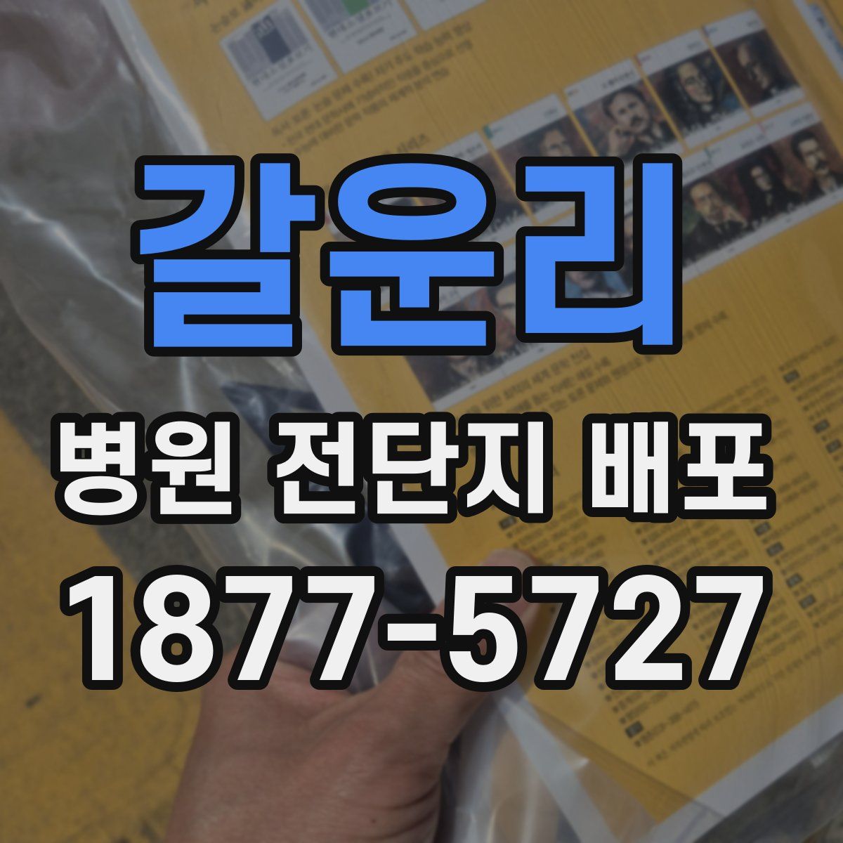 갈운리 병원 전단지 배포