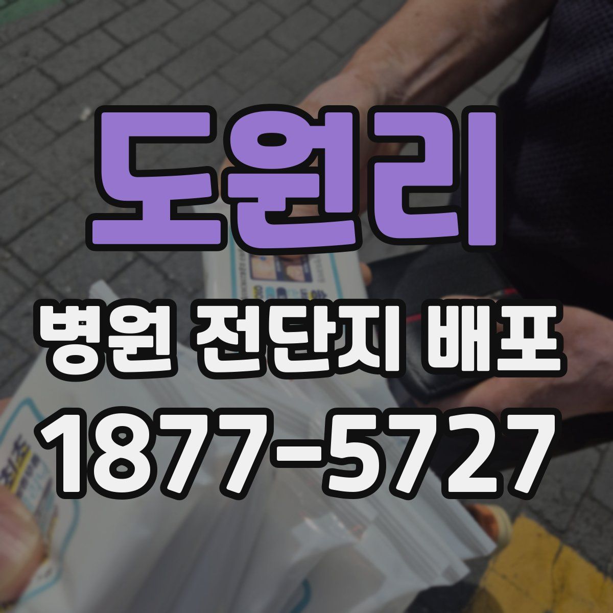 도원리 병원 전단지 배포