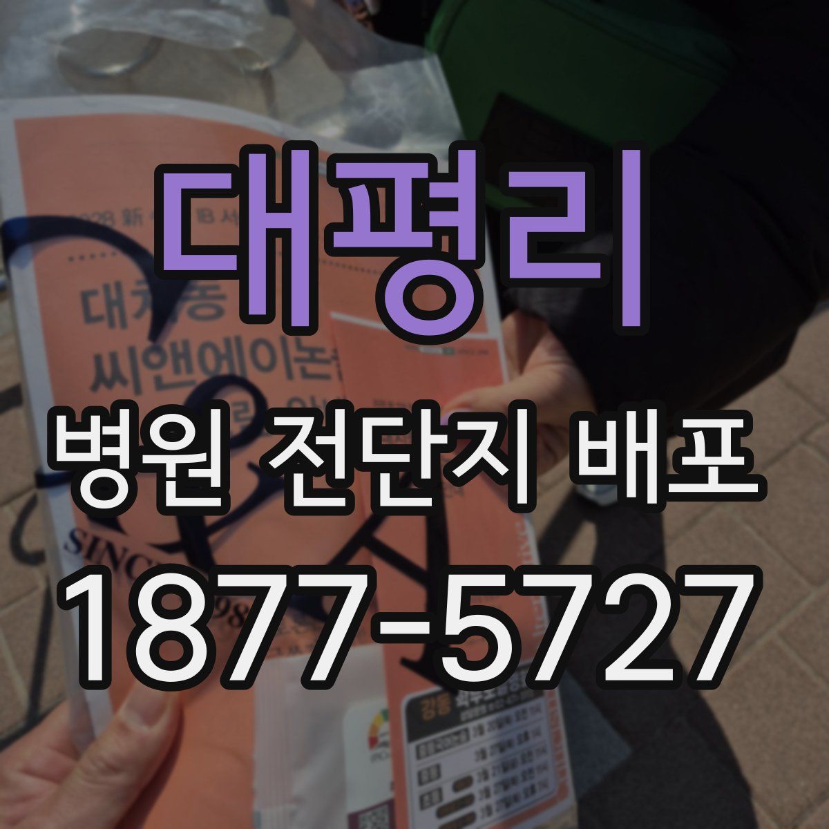 대평리 병원 전단지 배포