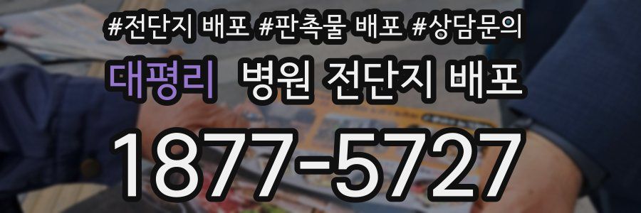 대평리 병원 전단지 배포