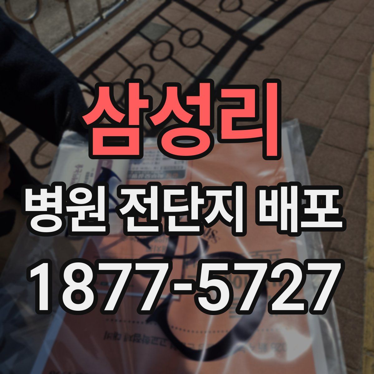 삼성리 병원 전단지 배포