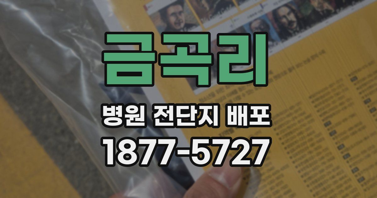금곡리 병원 전단지 배포