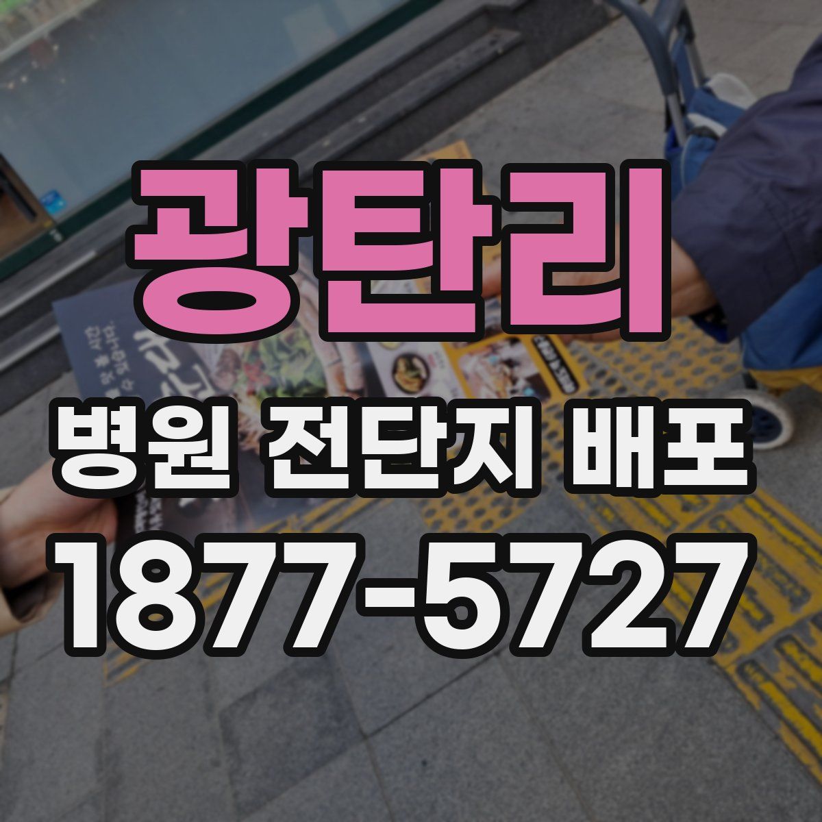 광탄리 병원 전단지 배포