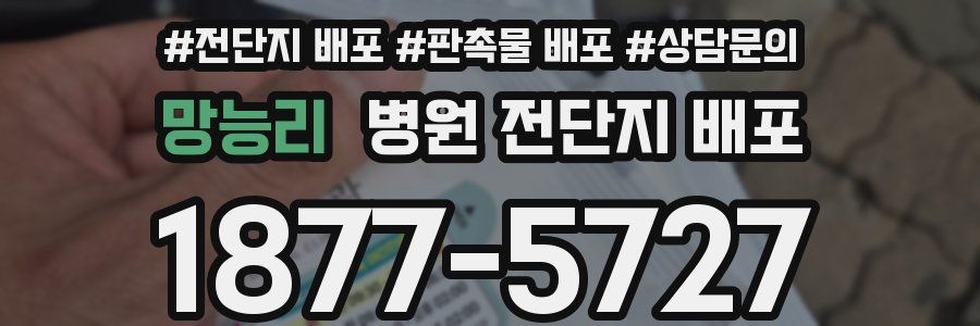 망능리 병원 전단지 배포