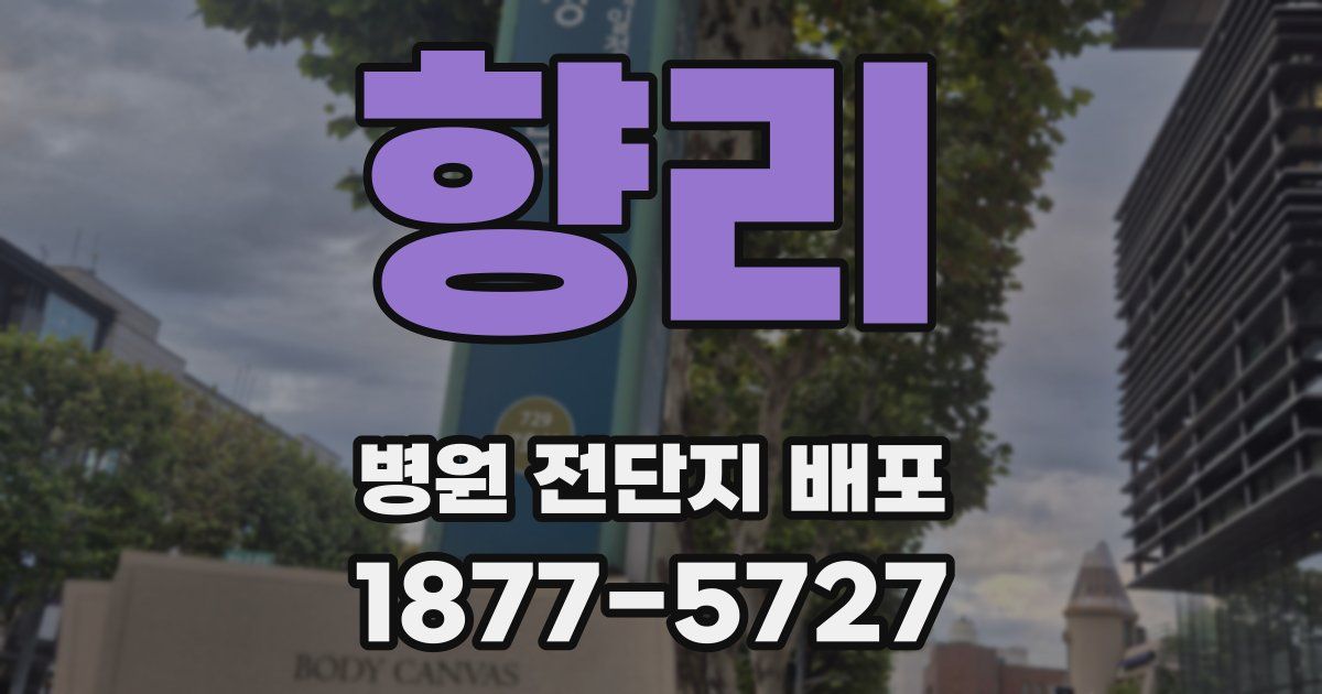 향리 병원 전단지 배포